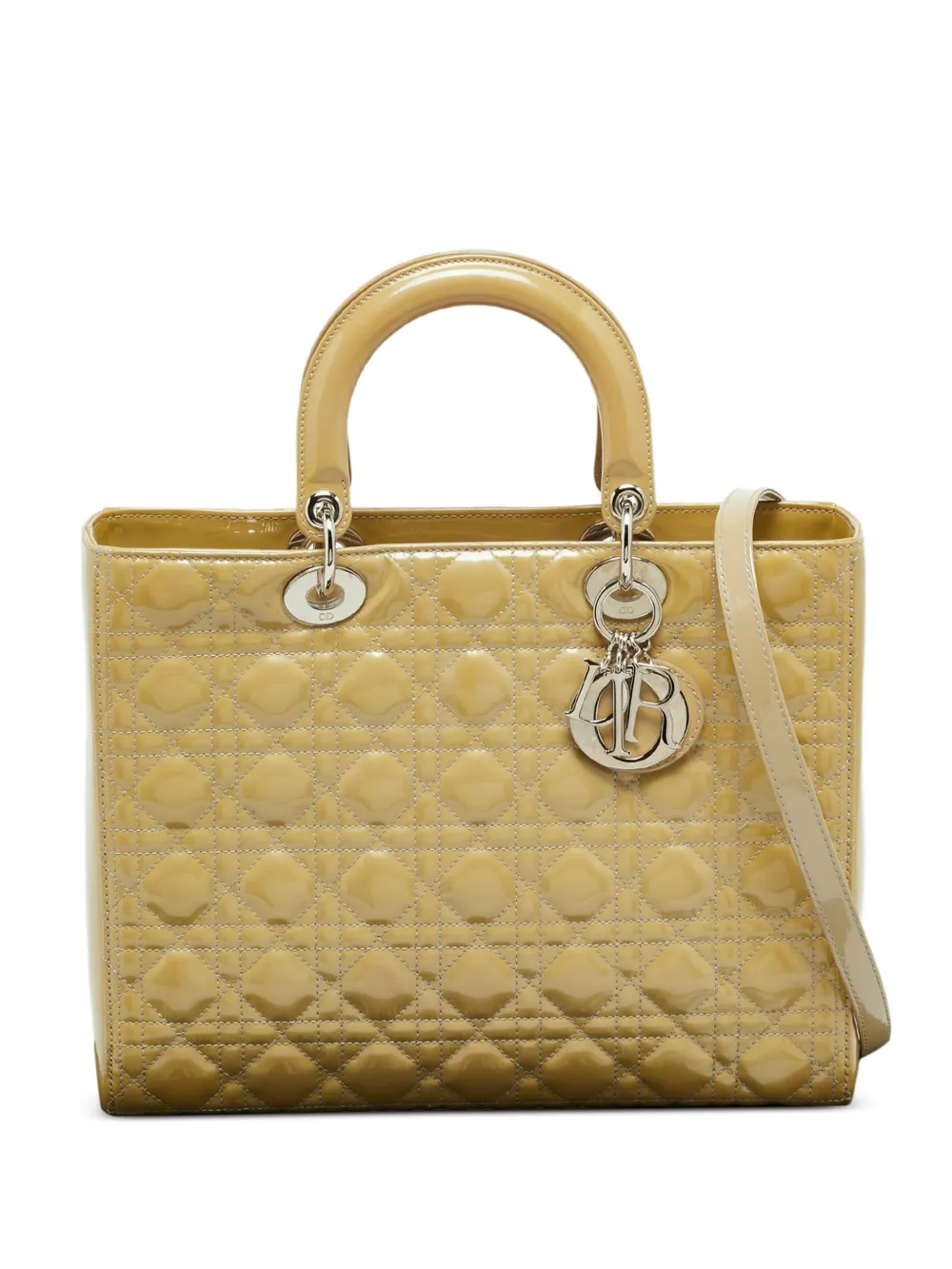 Christian Dior Pre-Owned large Lady Dior leather tote bag - Toni neutri