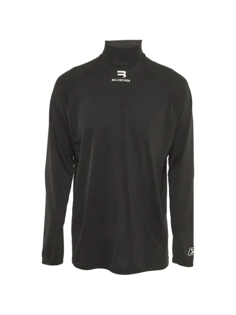 Balenciaga Pre-Owned logo-print long-sleeve T-shirt