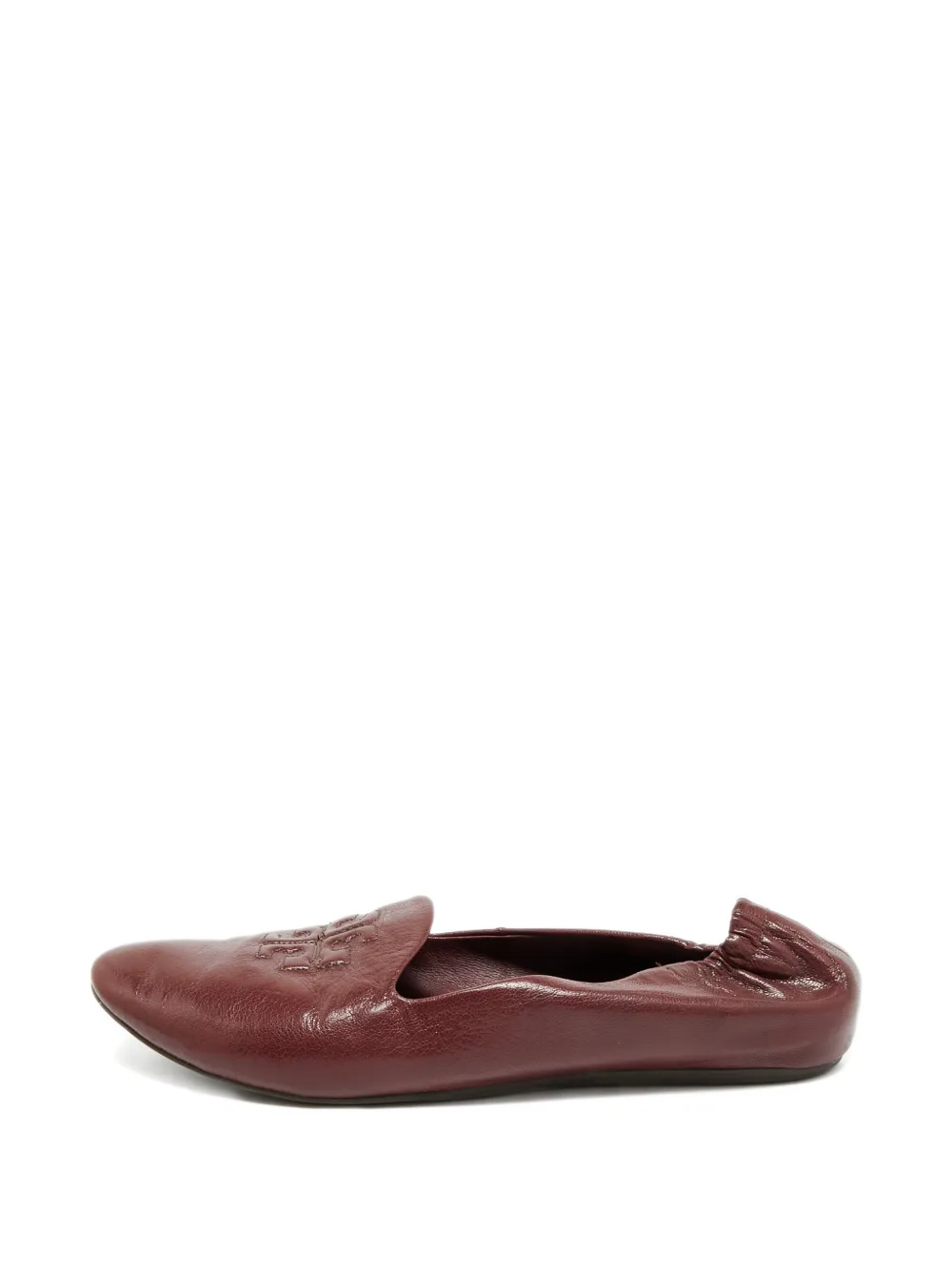 Tory Burch Reva leather ballet flats - Rosso