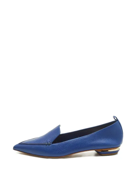 Nicholas Kirkwood Beya sculpted-heel leather loafers