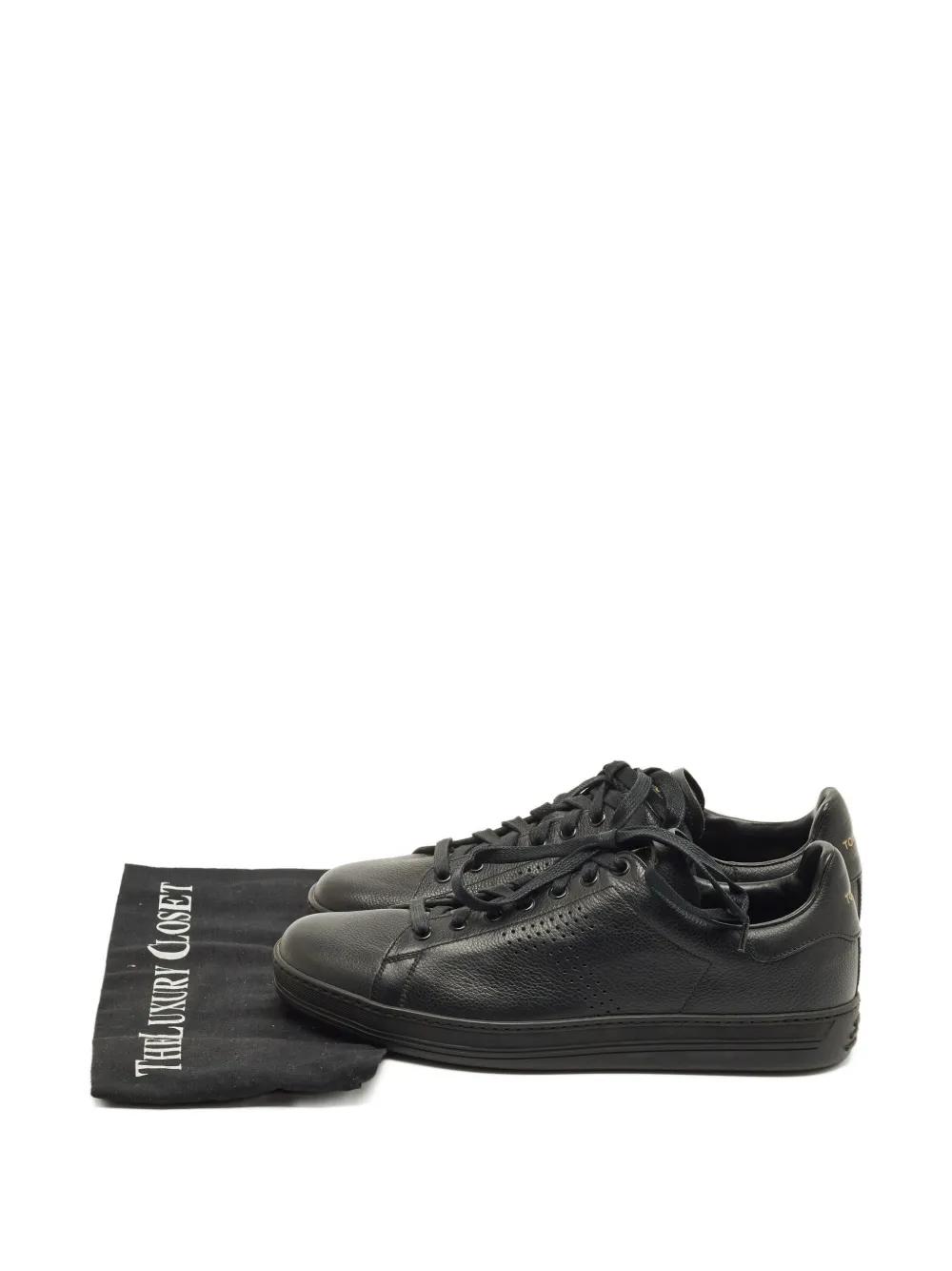 TOM FORD leather lace-up sneakers - Nero