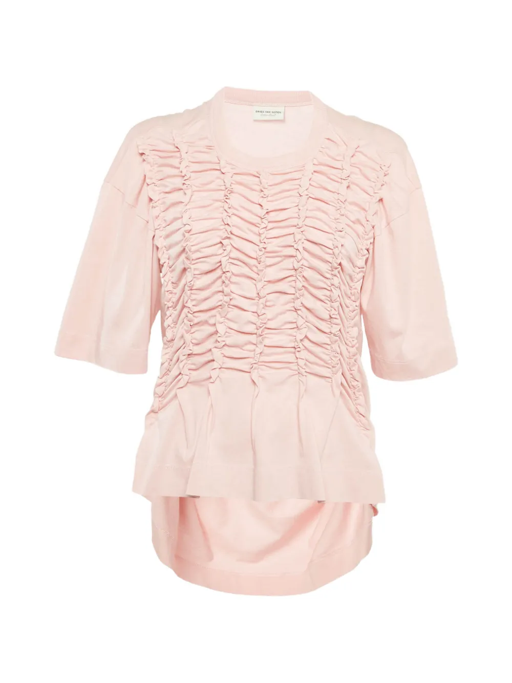 Dries Van Noten Pre-Owned vintage gathered top - Rosa