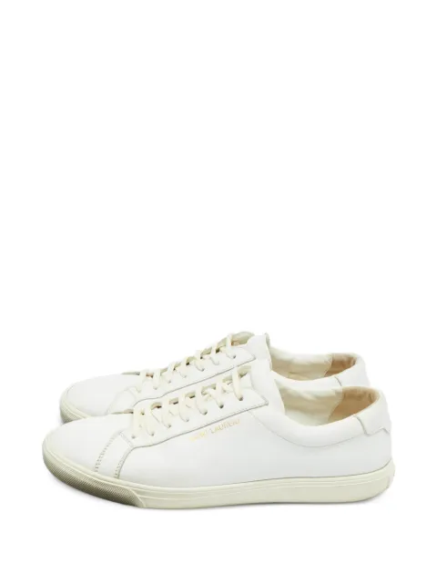 Saint Laurent Pre-Owned Andy leather sneakers