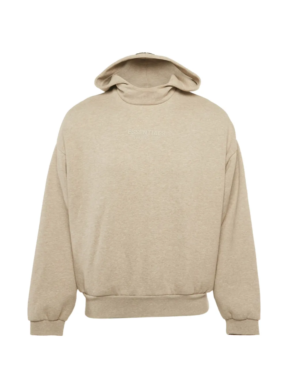 Fear Of God cotton logo hoodie - Toni neutri