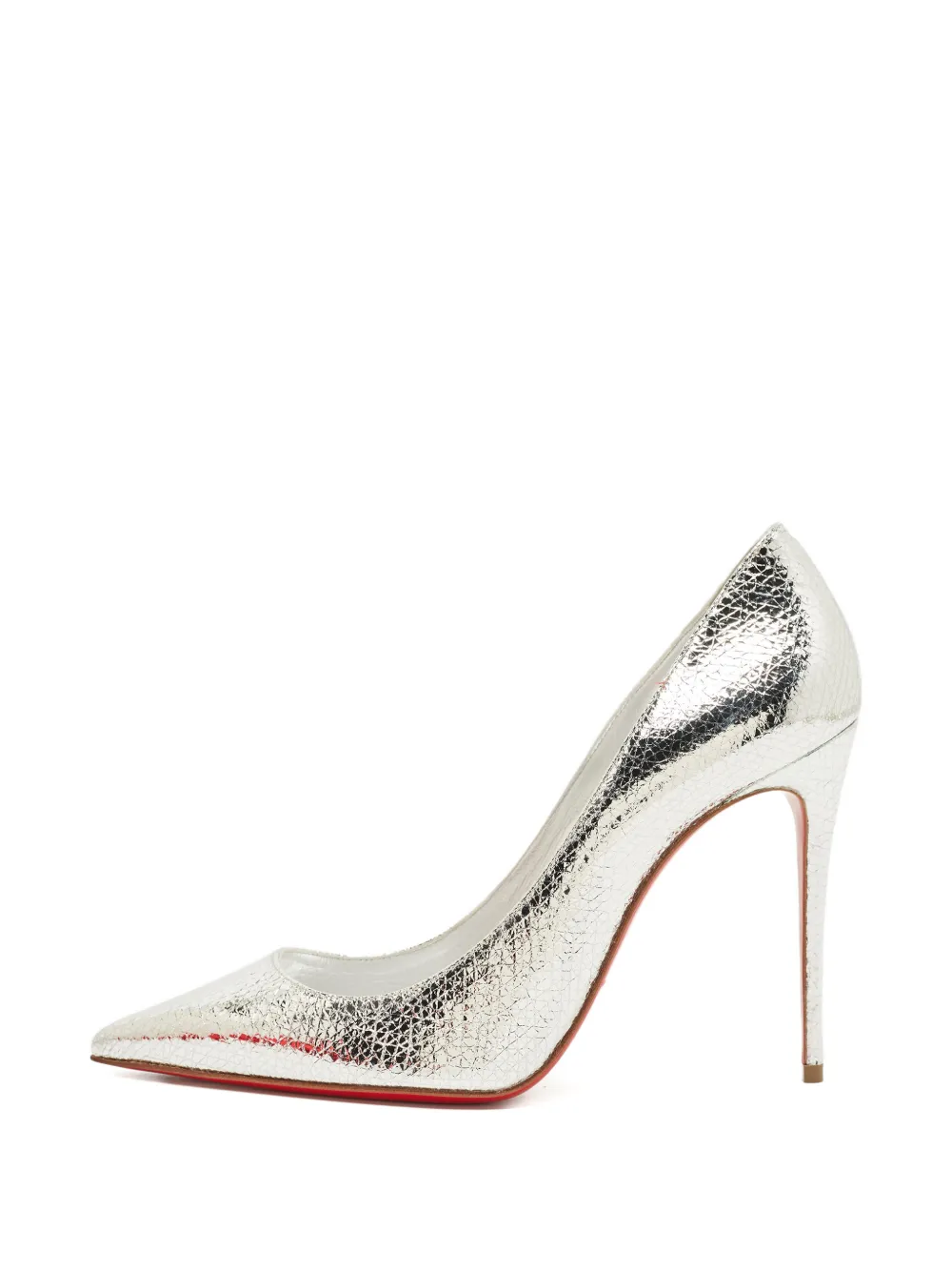 Christian Louboutin Pre-Owned So Kate pointed-toe leather pumps - Silber