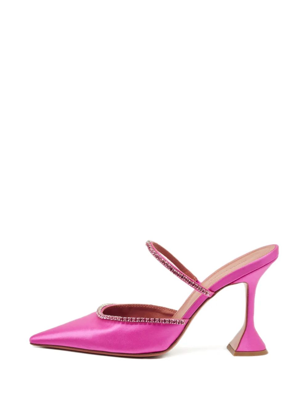 Amina Muaddi Gilda crystal-trimmed pumps - Rosa