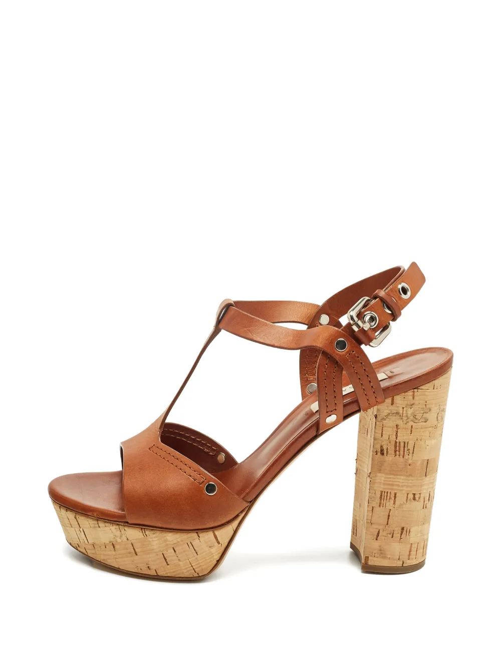 Casadei T-strap platform sandals - Marrone