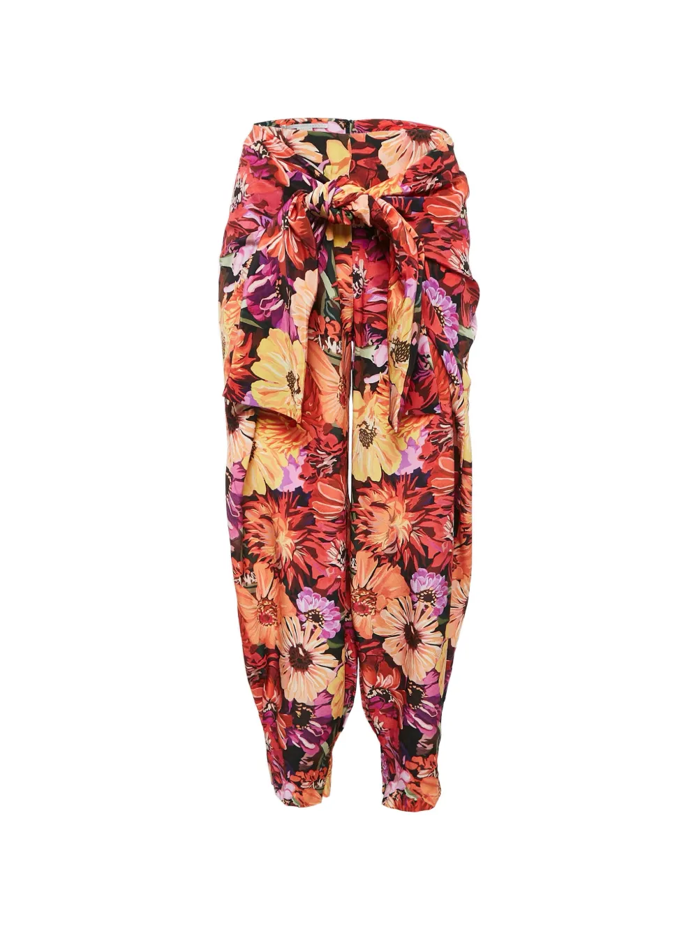 Stella McCartney Pre-Owned floral tie trousers - Rosso