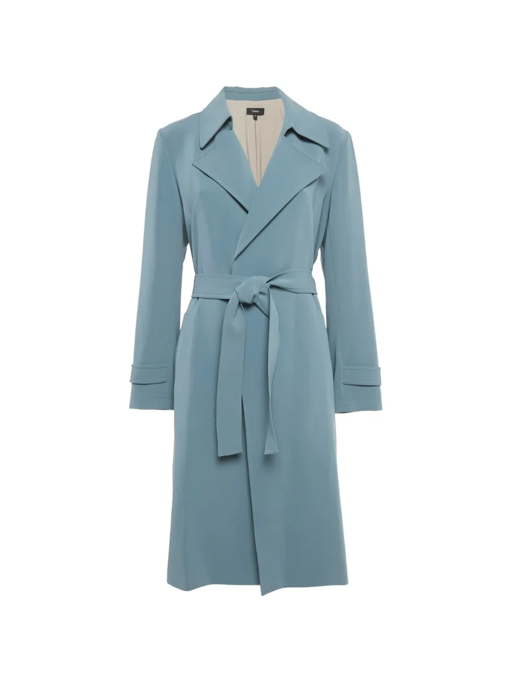Theory crepe belted coat - Blu