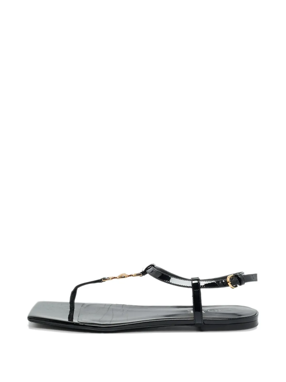 Versace Pre-Owned leather sandals - Nero