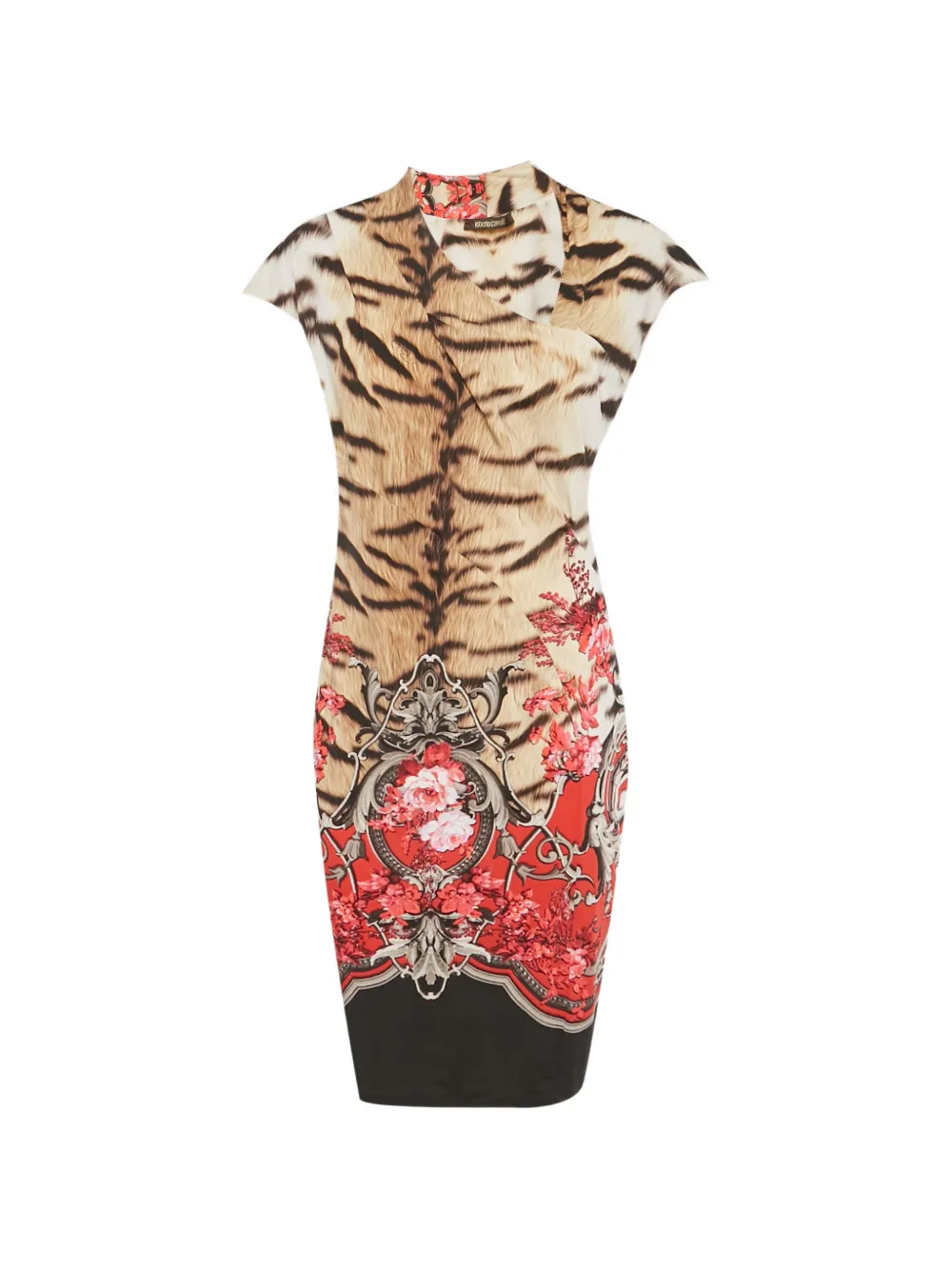 Roberto Cavalli Vintage printed midi dress - Neutrals