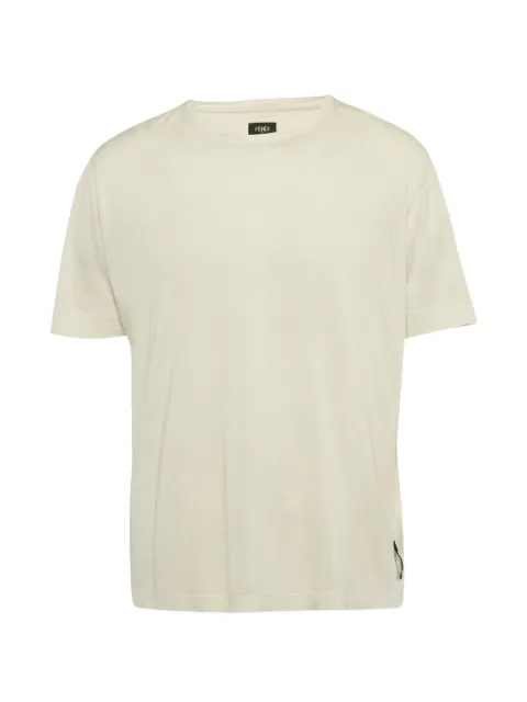 Fendi Pre-Owned logo-embroidered T-shirt