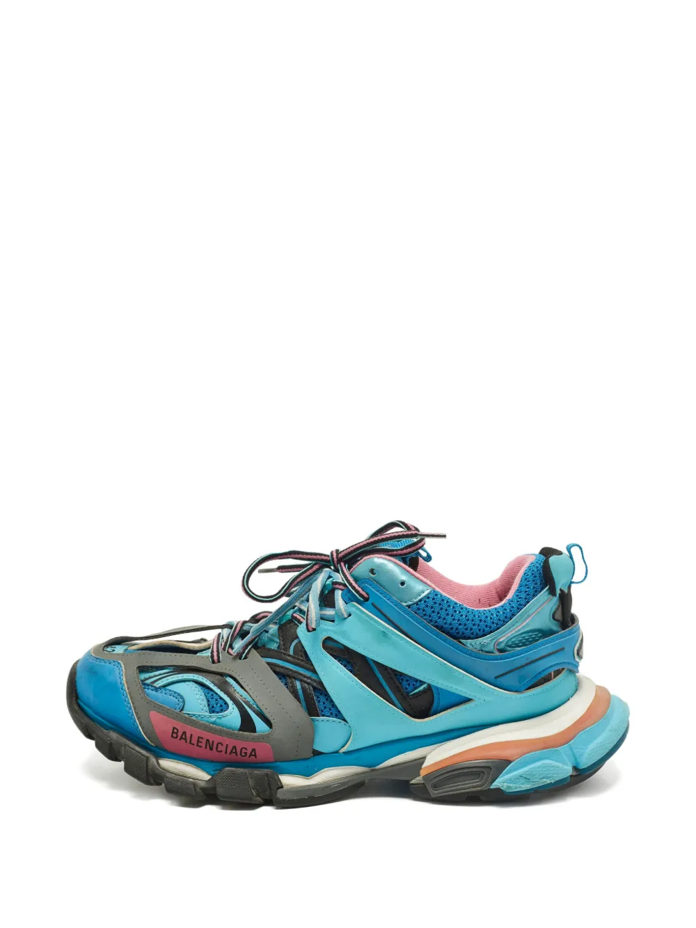 Balenciaga Pre-Owned lace-up fastening sneakers – Blue