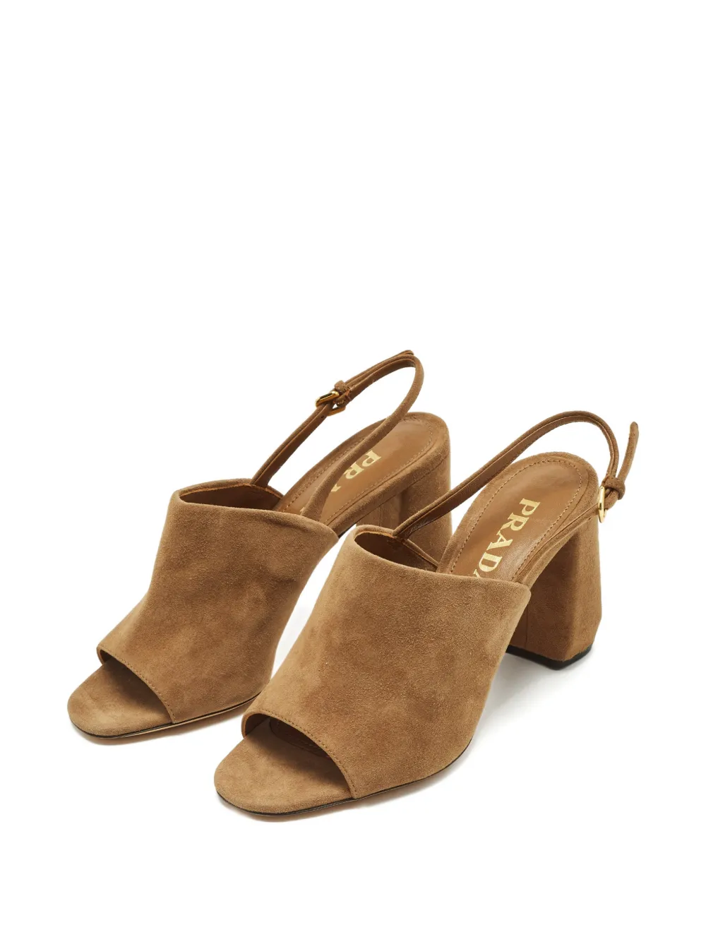 Prada Pre-Owned suede sandals - Marrone