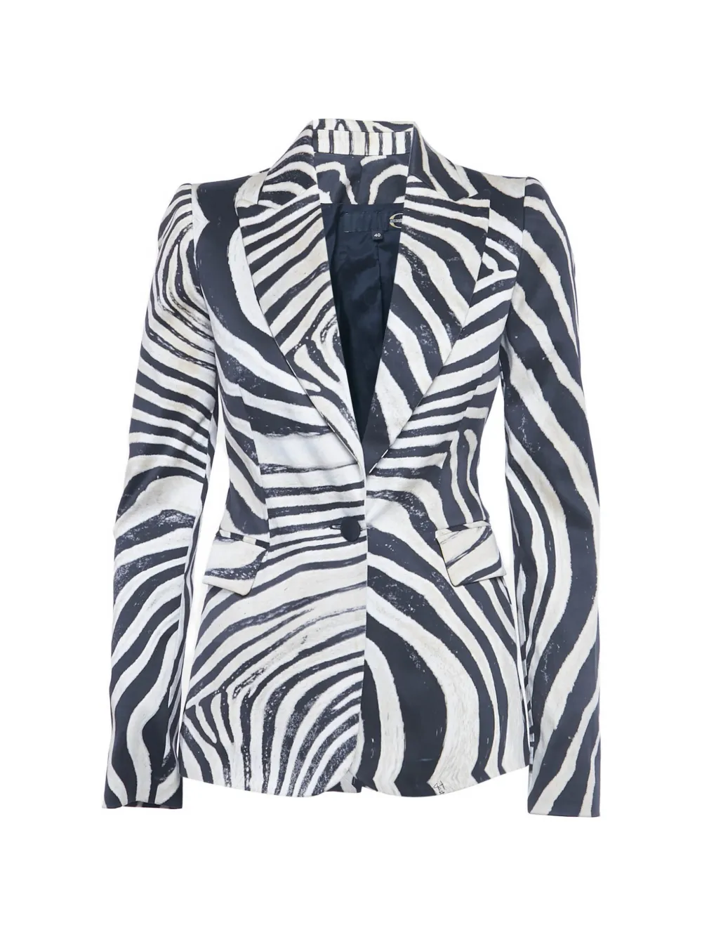 Just Cavalli Vintage zebra-pattern blazer - Blu