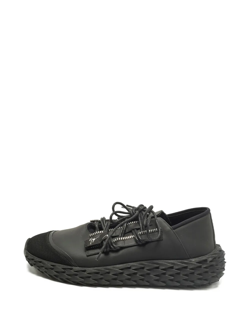 Giuseppe Zanotti Vintage Urchin serrated-sole lace-up sneakers - Schwarz