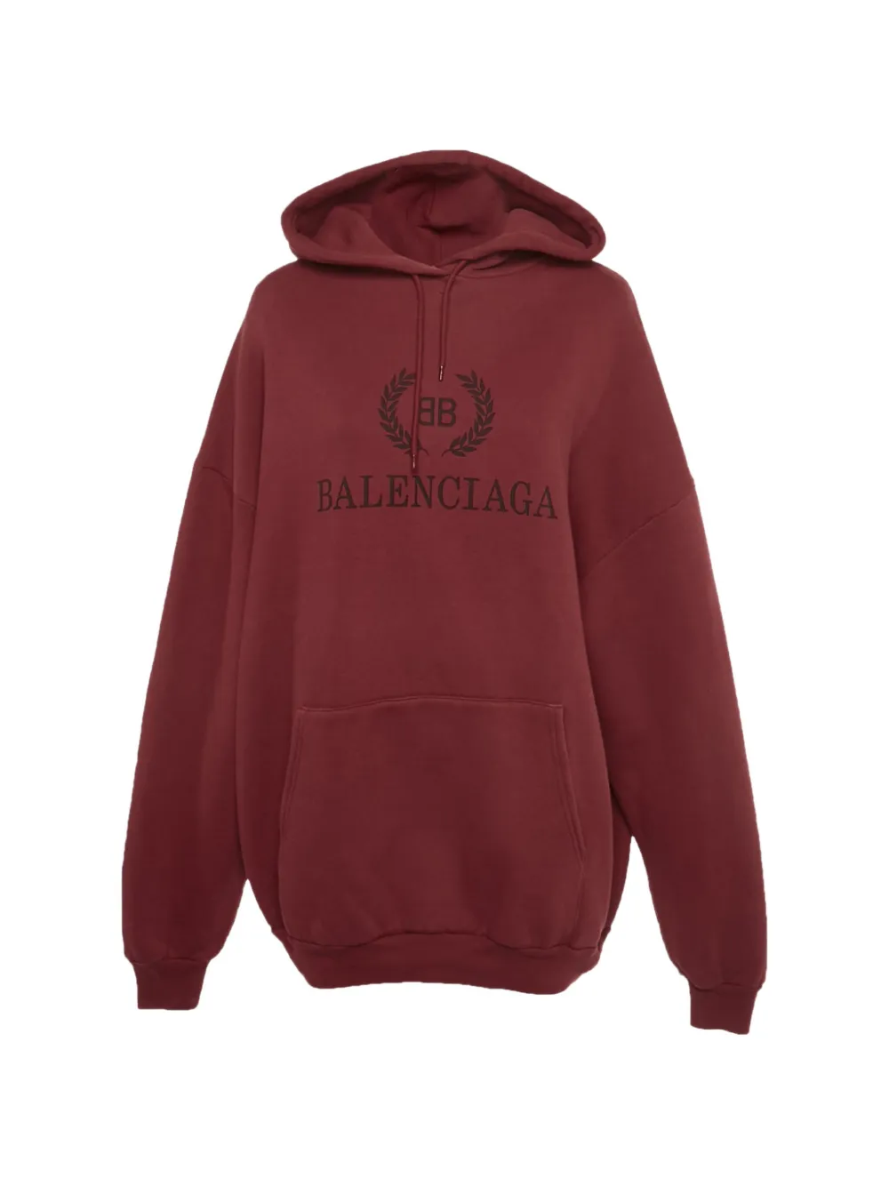Balenciaga Pre-Owned logo-print hoodie - Rosso