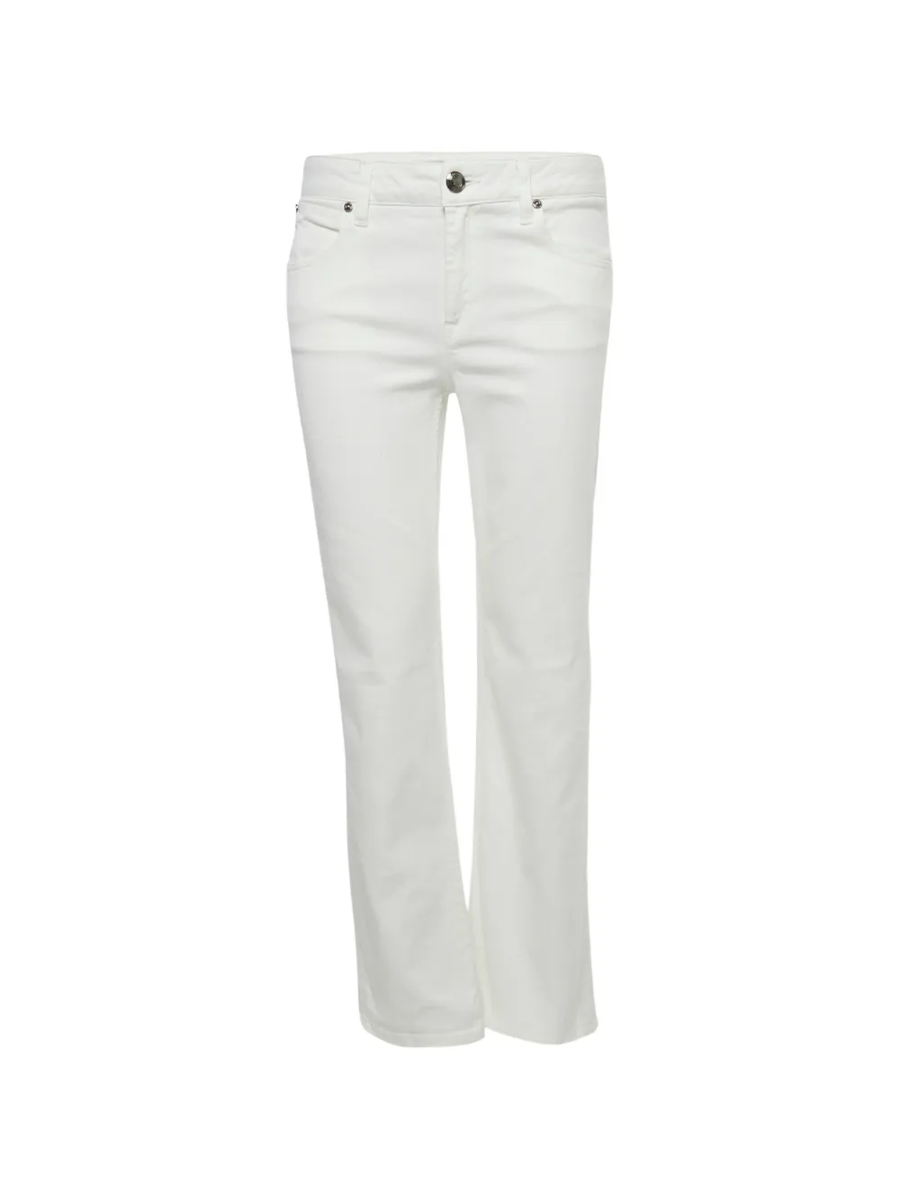 Burberry Pre-Owned Jeans a vita alta - Bianco
