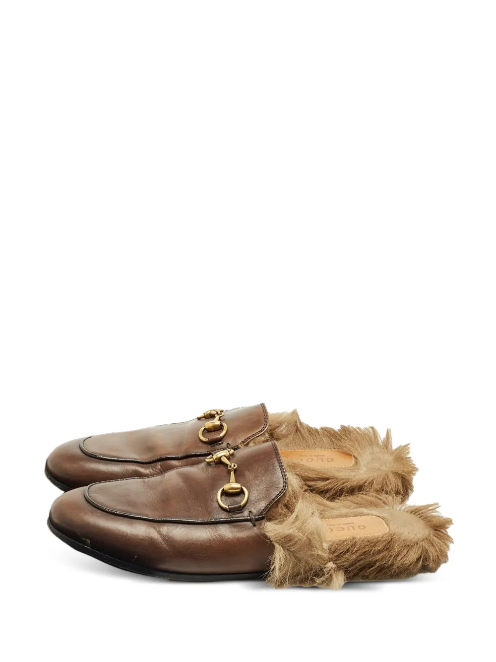 Gucci Pre-Owned Mules Princetown - Marrone