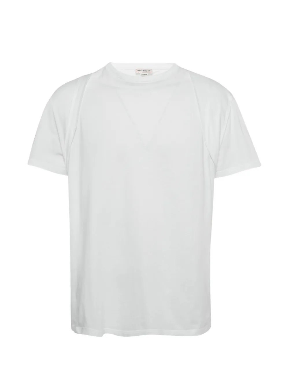Alexander McQueen Pre-Owned crew-neck T-shirt – White Alexander McQueen Pre-Owned crew-neck T-shirt – White
