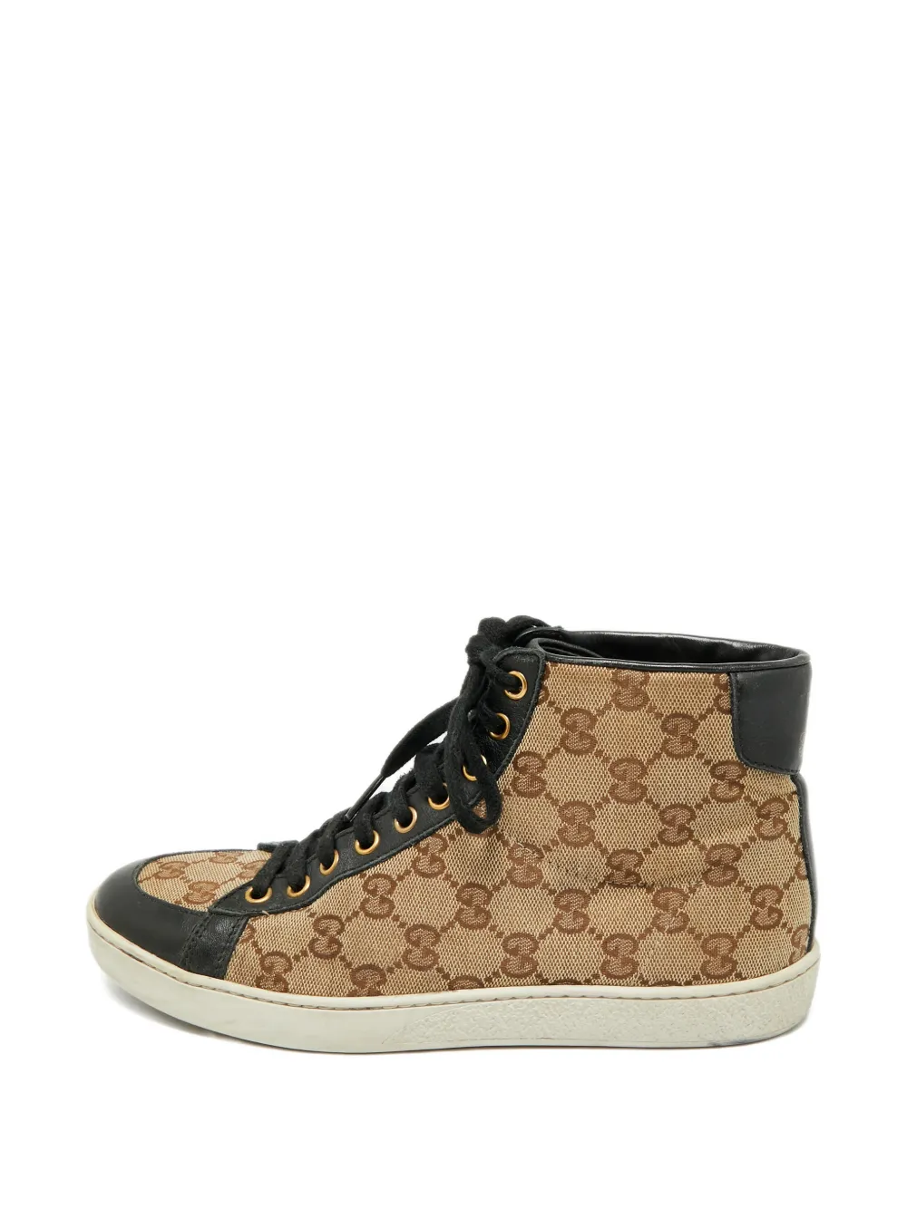 Gucci Pre-Owned California patterned high-top sneakers - Braun