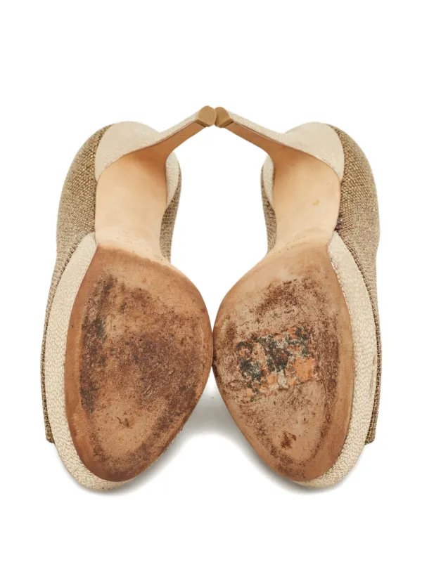 Jimmy Choo Pre-Owned Dahlia パンプス | ゴールドトーン | FARFETCH JP