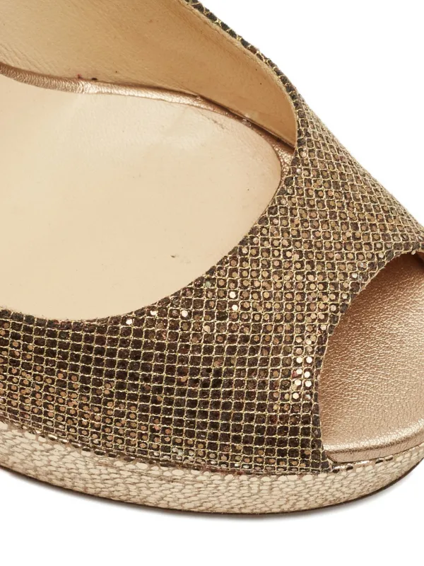 Jimmy Choo Pre-Owned Dahlia パンプス | ゴールドトーン | FARFETCH JP