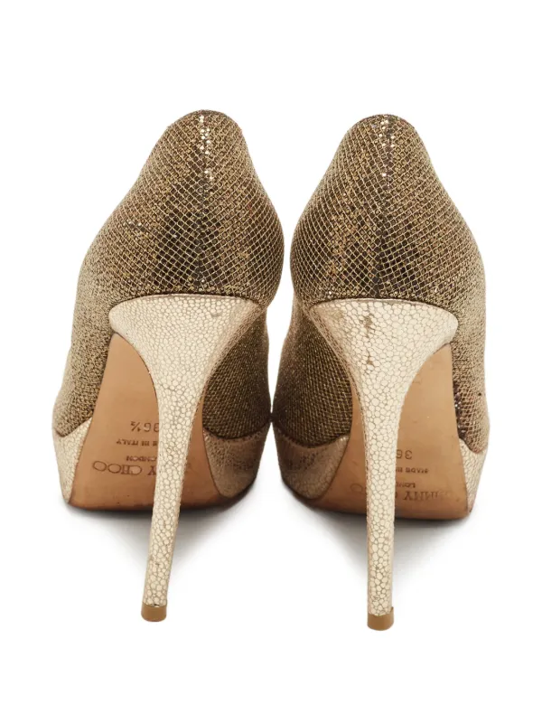 Jimmy Choo Pre-Owned Dahlia パンプス | ゴールドトーン | FARFETCH JP
