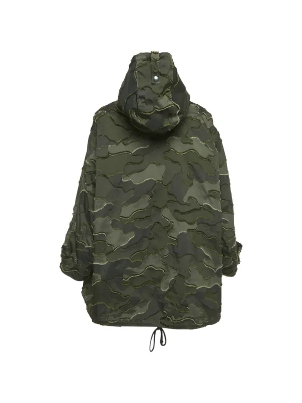 Christian Dior Pre-Owned Fil Coupé Camouflage Hoodie | Green
