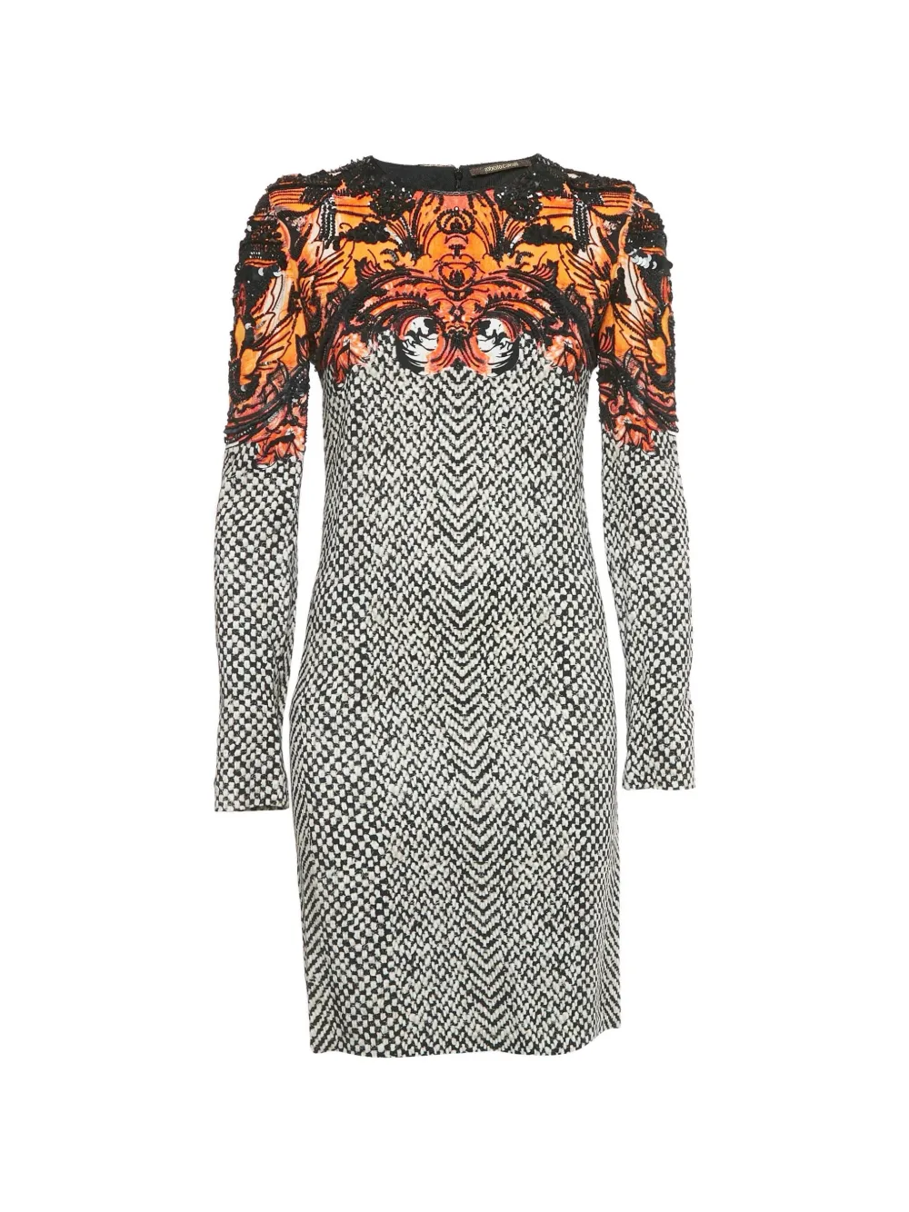 Roberto Cavalli Vintage crepe beaded dress - White