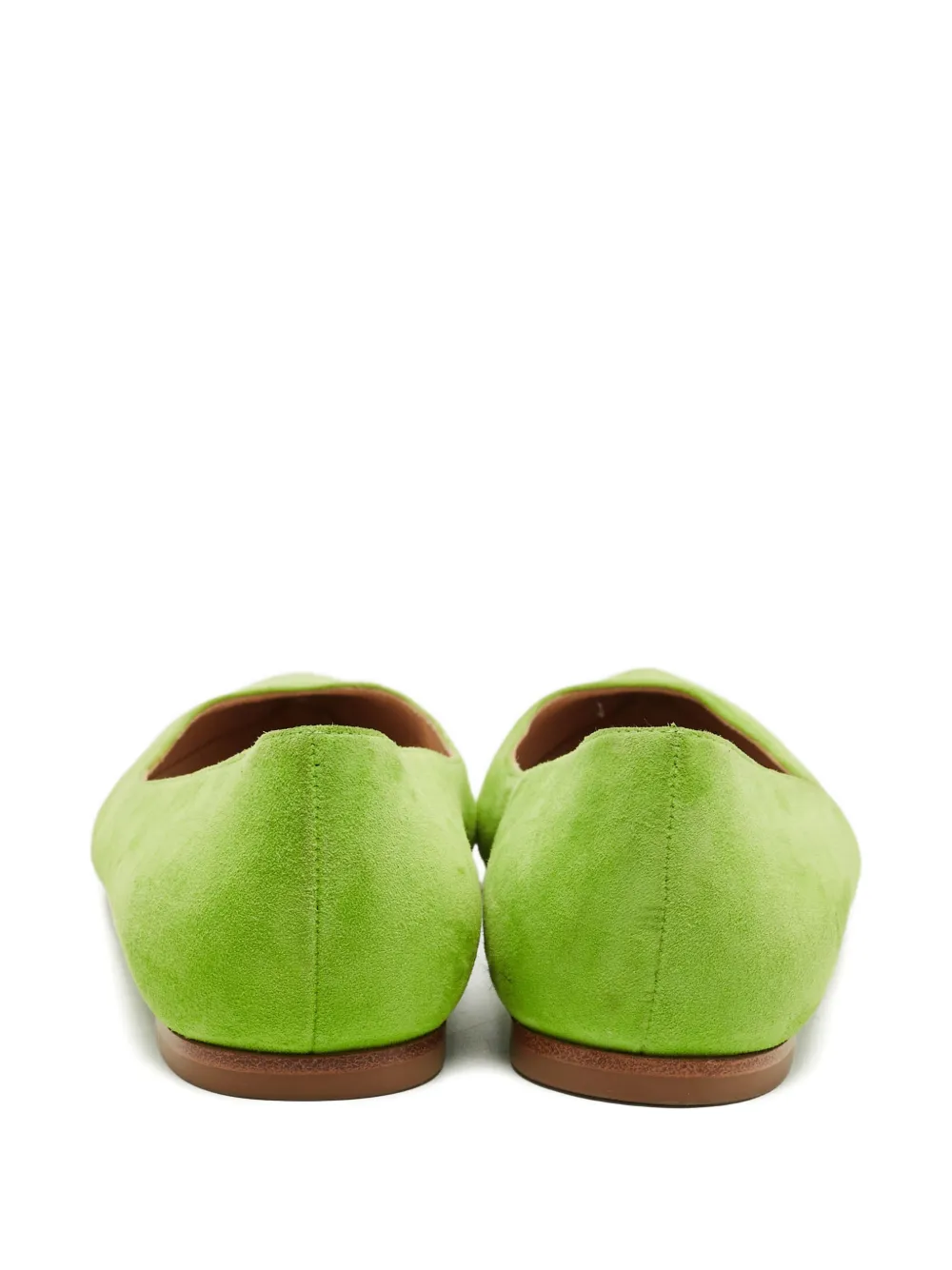 Gianvito Rossi スエード フラットシューズ | グリーン | FARFETCH JP