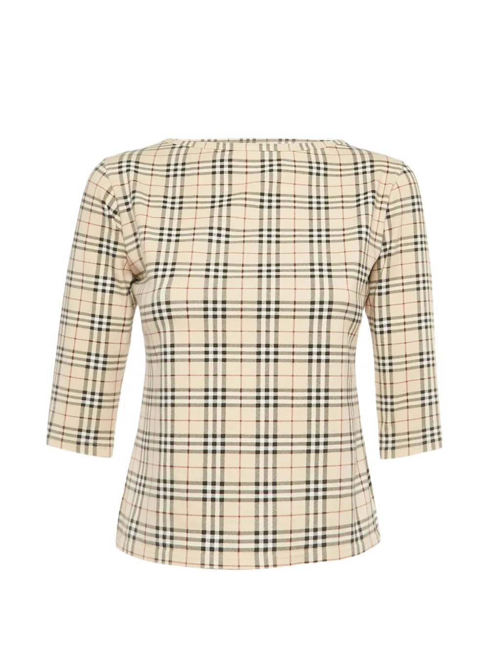 Burberry Pre-Owned check-pattern top - Toni neutri