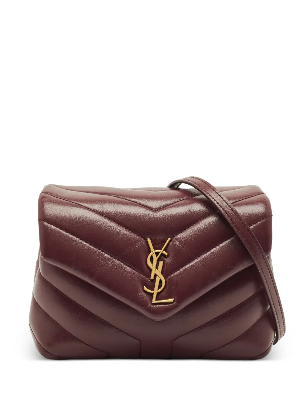 Saint Laurent Pre-Owned 2021 mini Loulou shoulder bag - Rosso