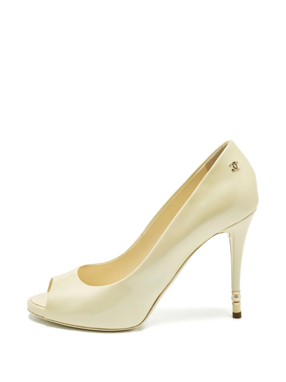 CHANEL Pre-Owned leather pearl-embellished pumps - Toni neutri