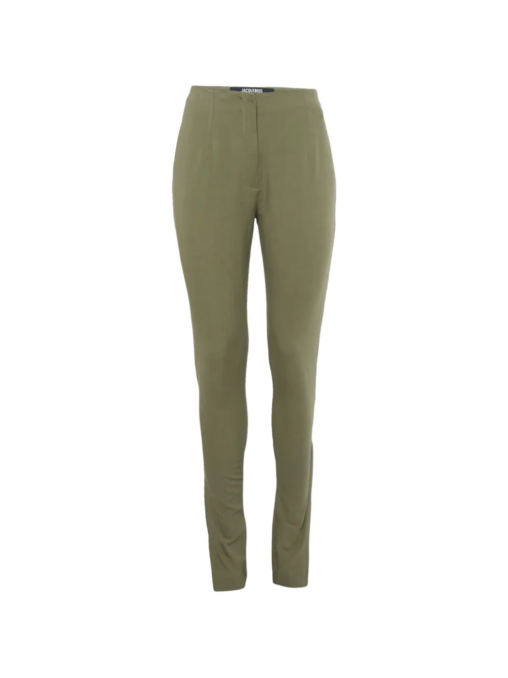 Jacquemus Pre-Owned linen zip trousers - Verde