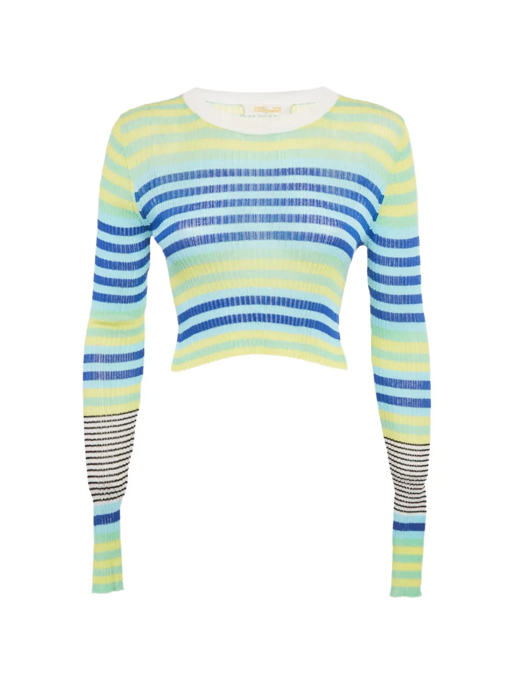DVF Diane von Furstenberg knit striped T-shirt - Blu