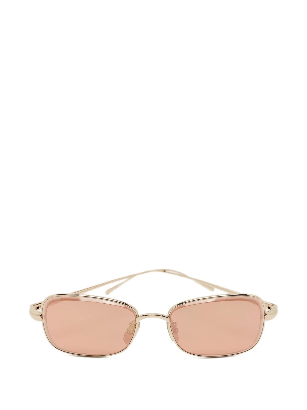 Loewe Pre-Owned geometric-frame sunglasses - Oro