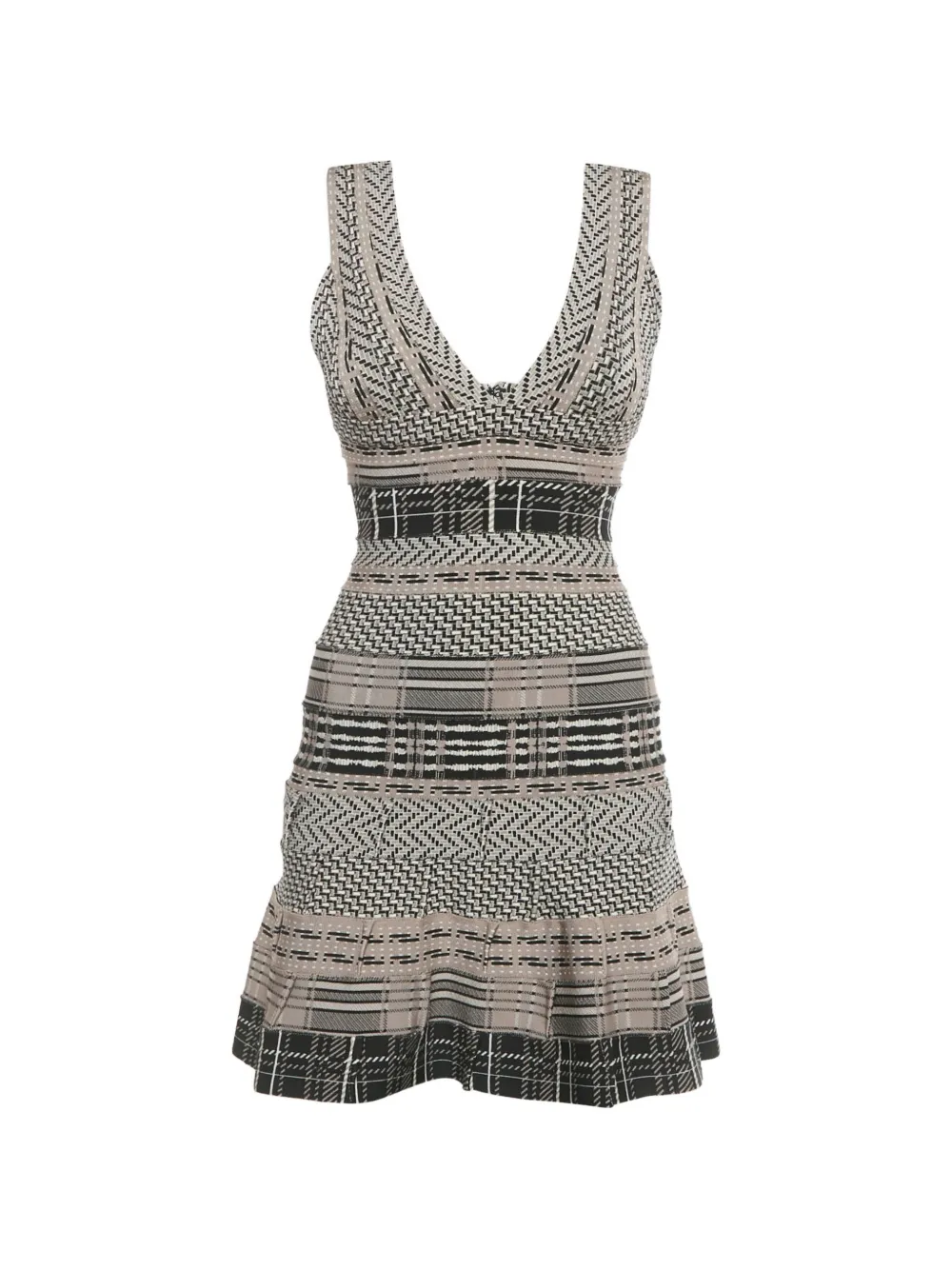 Hervé Léger Pre-Owned knitted dress - Toni neutri