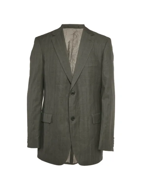 BOSS chamarra con botones y motivo de rayas diplomáticas