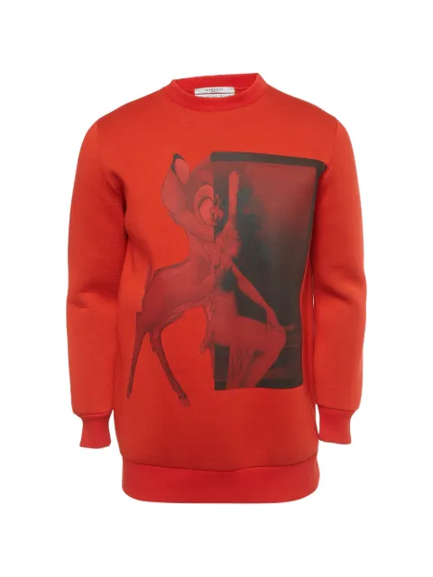 Givenchy Pre-Owned bambi-print crew-neck sweatshirt