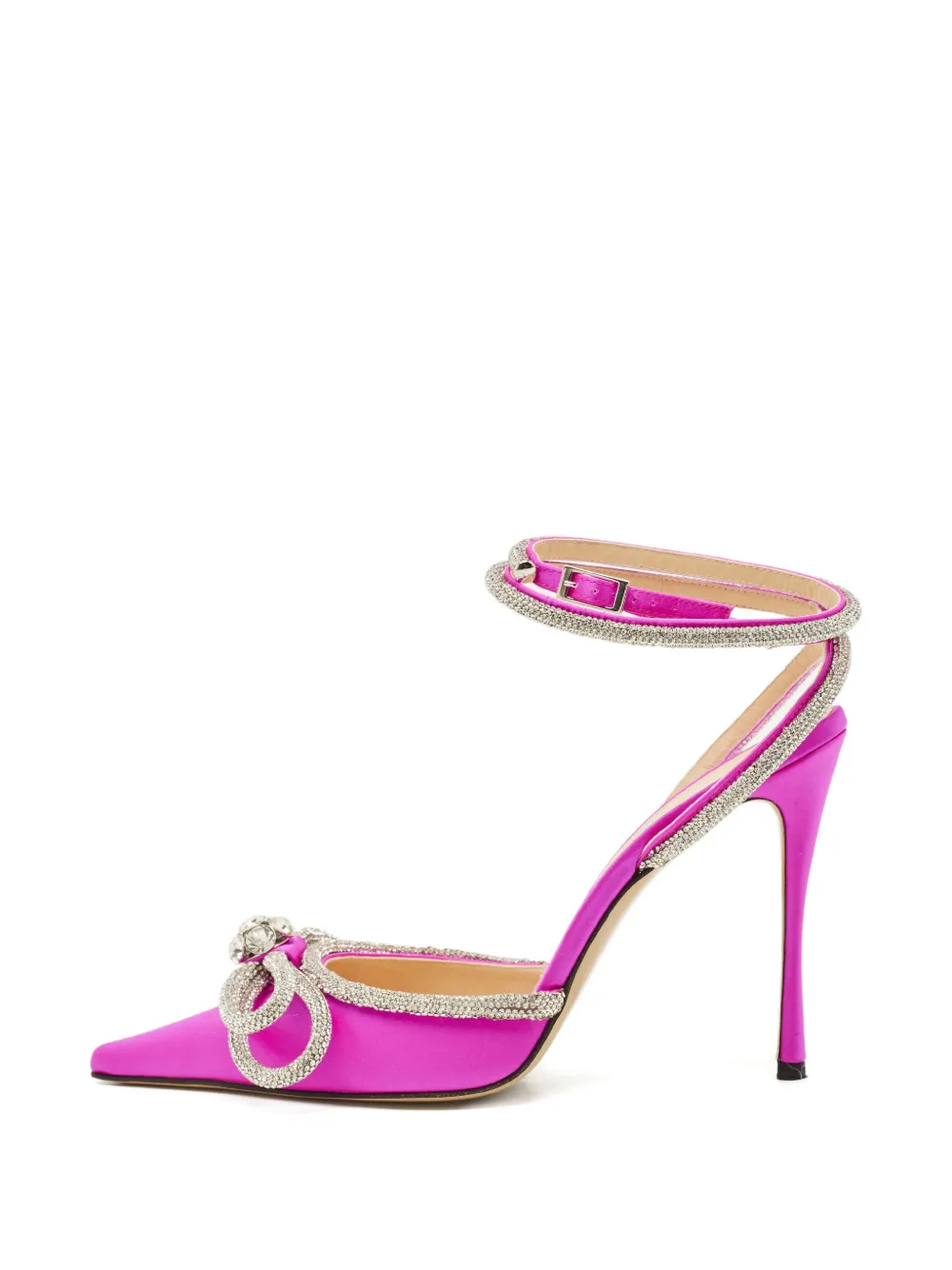 MACH & MACH Double Bow satin pumps - Rosa