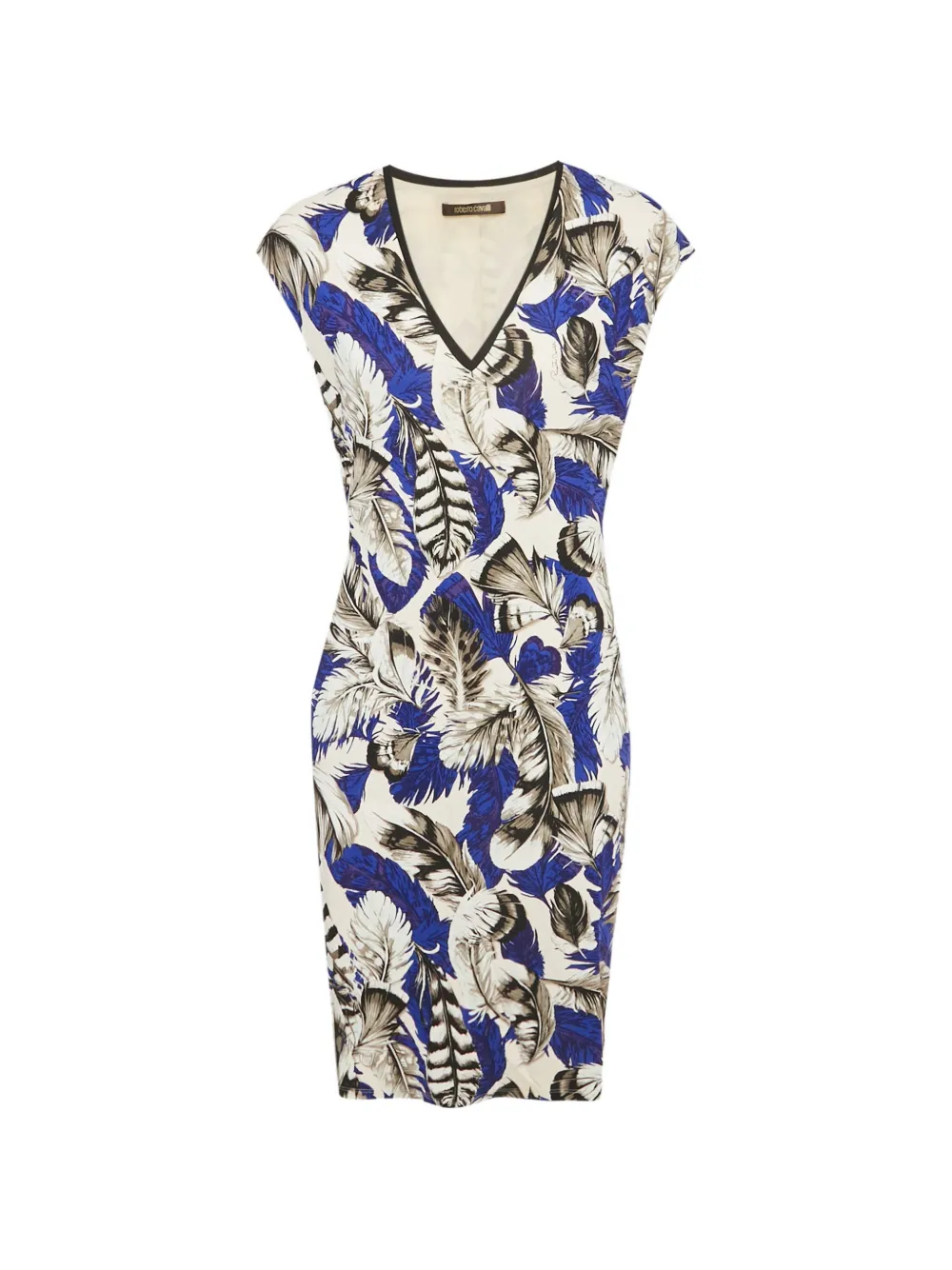 Roberto Cavalli Vintage Abito midi con stampa - Bianco