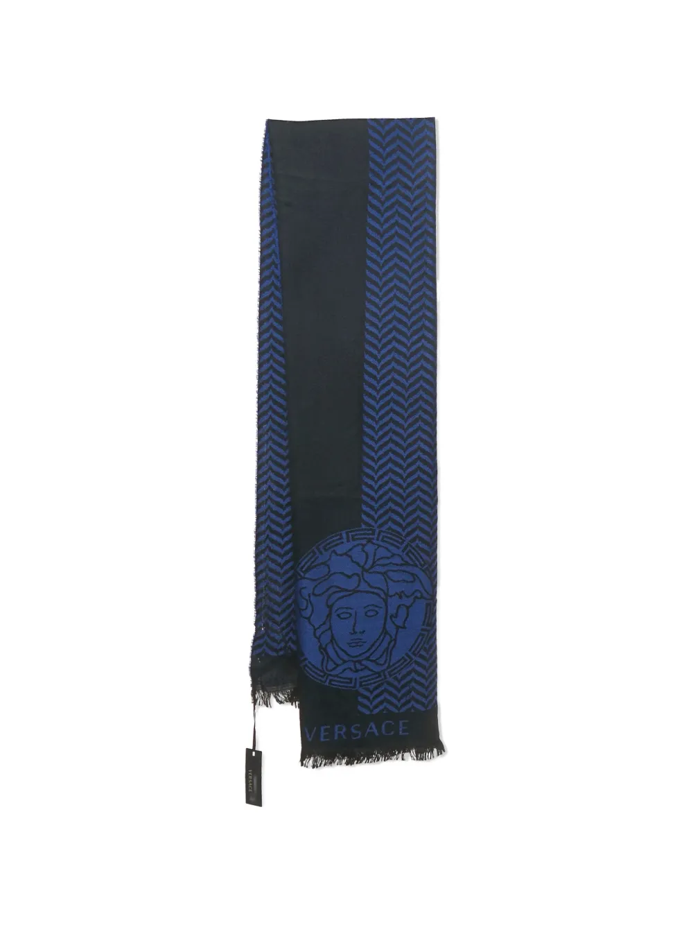 Versace Pre-Owned wool jacquard stole - Nero