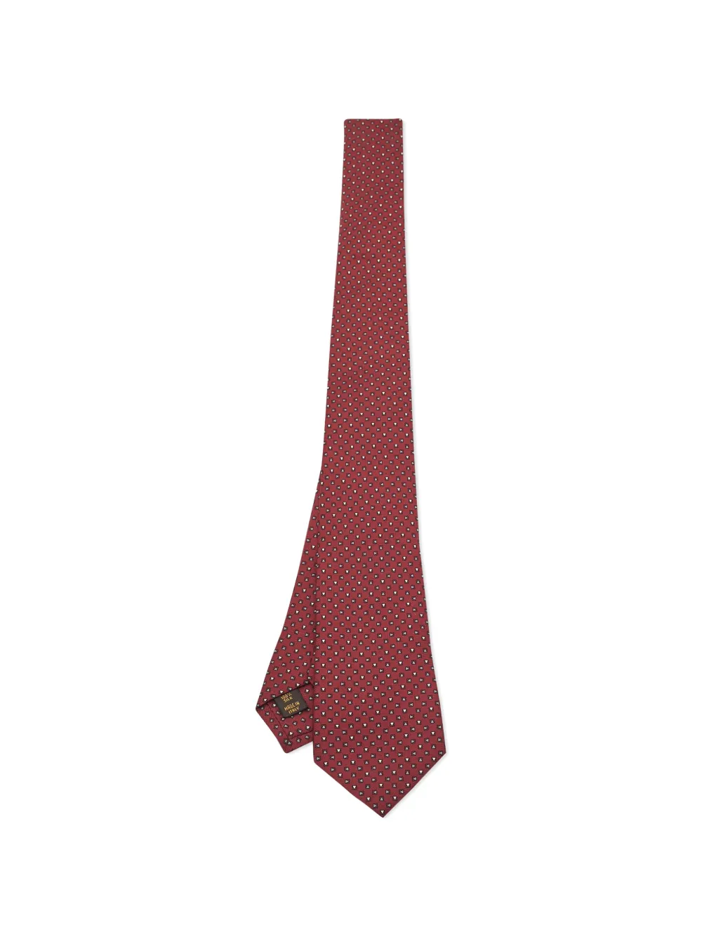 Louis Vuitton Pre-Owned pattern silk tie - Rosso