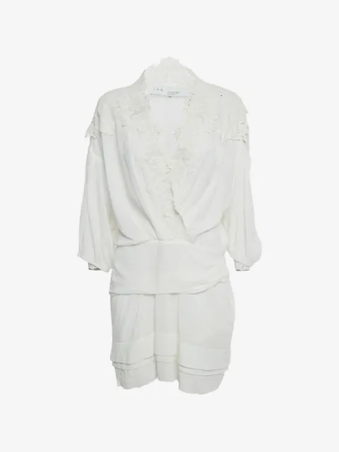 IRO lace-trim cotton mini dress