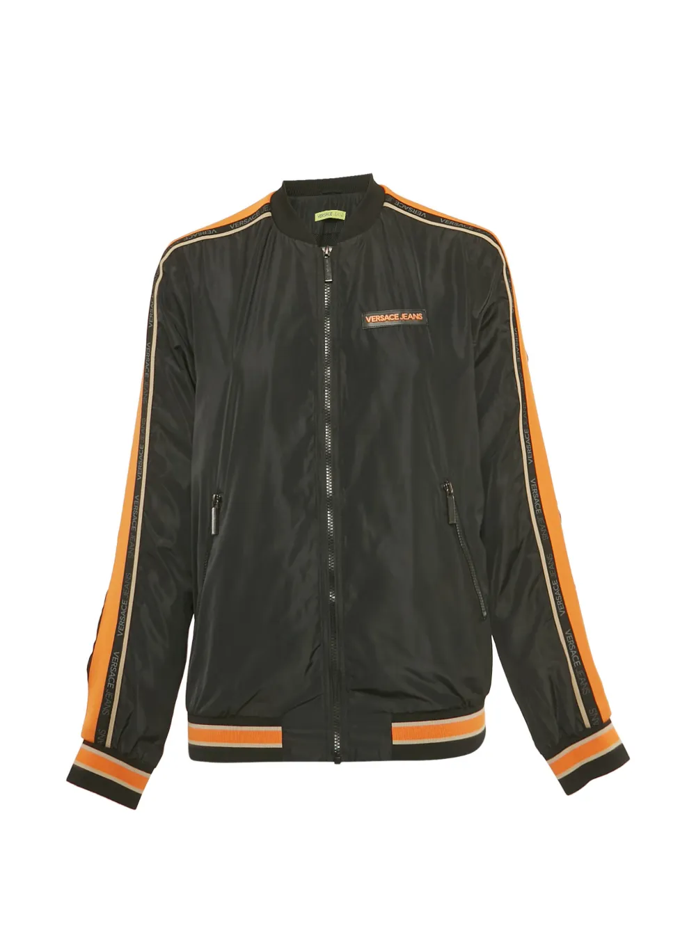Versace Jeans Couture side-stripe zip-fastening jacket - Nero