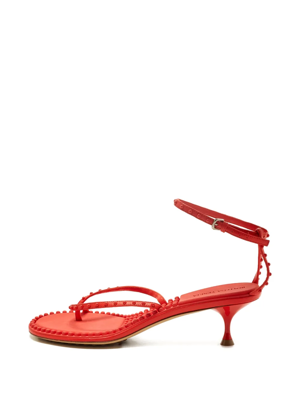 Bottega Veneta Pre-Owned Dot leather sandals - Rosso