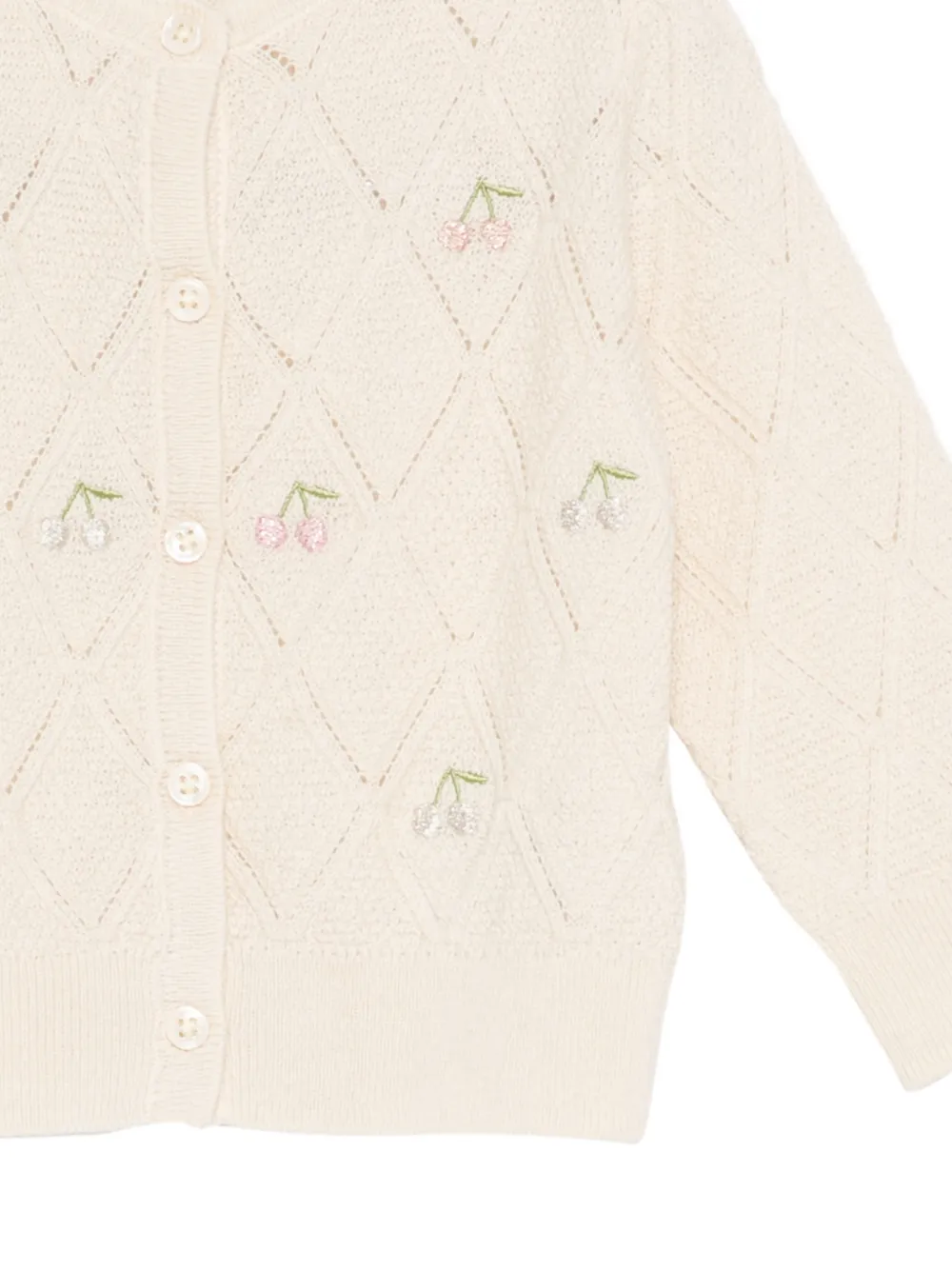 Bonpoint Vest met patroon Beige