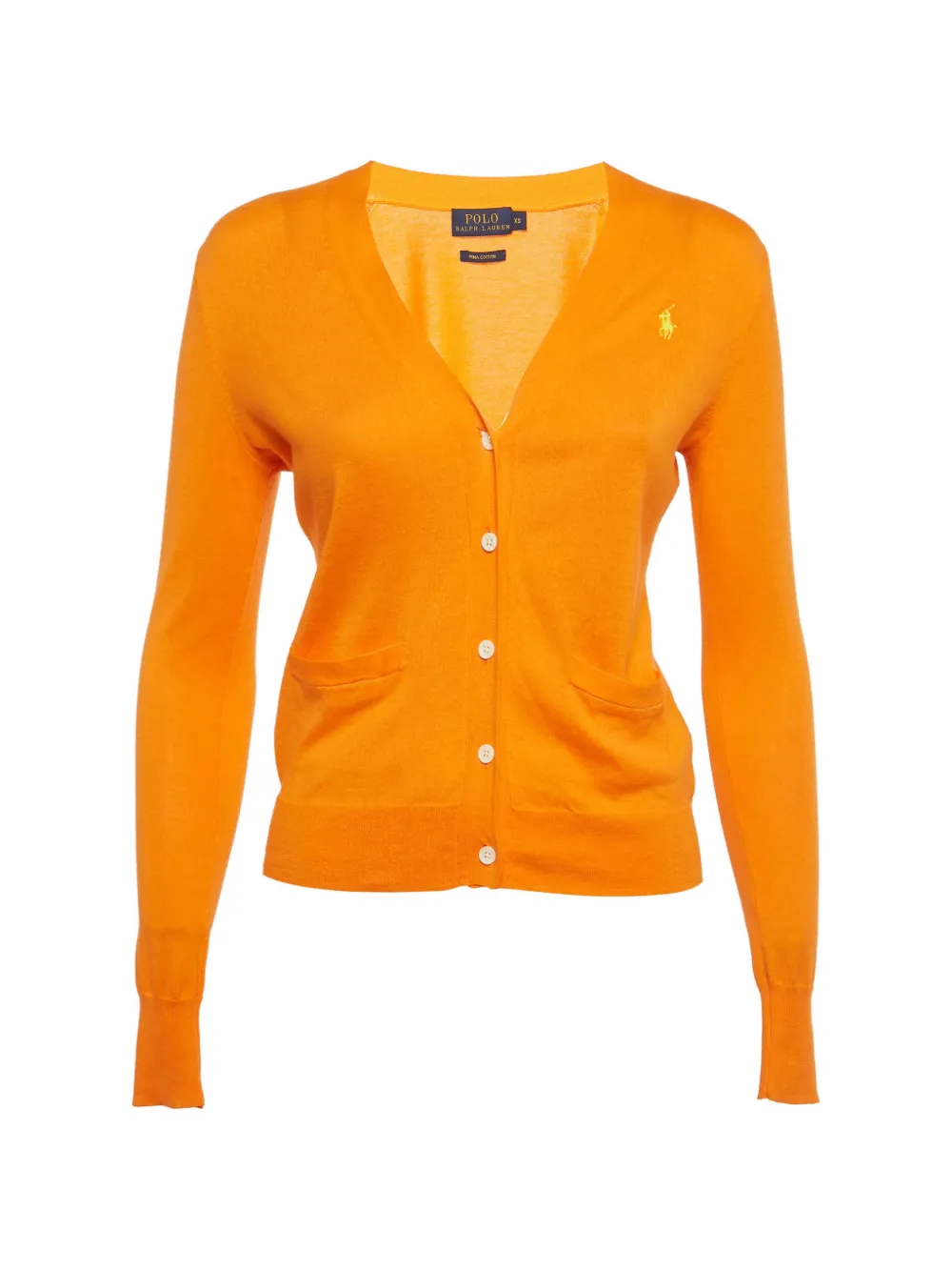 Polo Ralph Lauren logo-embroidered cardigan - Arancione