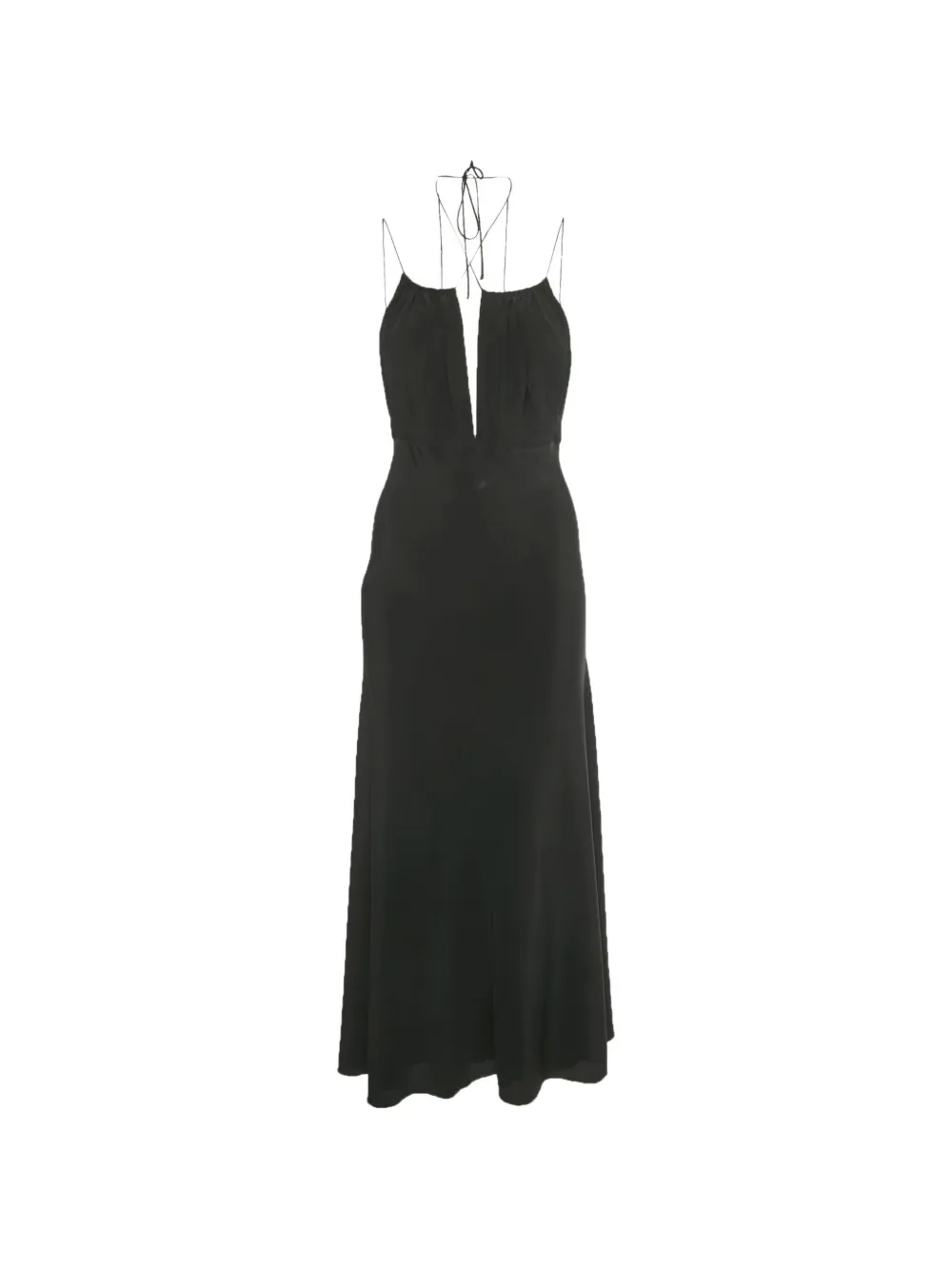 TOTEME halter-neck maxi dress - Schwarz
